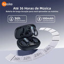 Fone De Ouvido Bluetooth Bateria Longa Duração, Fone De Ouvido Ows Azul, Com Microfone Enc Cancelamento De Agua Com Gancho Para Academia E Corrida