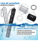 Porta Comprimidos Capsulas Bolsa Viagem Metal Resistente Cor Preto