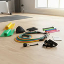 Acessórios Esportivos Kit 18 Itens Treino Exercicios Elásticos Faixa Elástica Mini Band 12níveis Atividade Fisica Pilates Casa