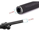 Manopla (Par) Punho Bike Ciclismo Com Anel E Trava Espuma Macia Mtb Rockbros Bt1001 Cor Preto