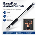 Barra Fixa De Porta Para Exercícios Ajustável 63 A 96 Cm Cor Prateado