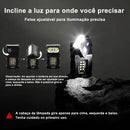 Lanterna Lanterna Tática Lanterna Cabeça Lanterna à Prova D'Água Lanterna Emergência Lanterna LED Lanterna Recarregável Potente Luz Camping Pesca Trilha Casa Carro Iluminação Portátil Forte Trabalho