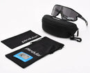 Óculos De Sol Polarizado Pace Bike Corrida Beach + Clip Grau Preto