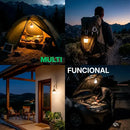 Kit 2 Lampada Led Solar Lampiao Recarregável Camping Usb Pesca Jardim Multiuso Viagem Several