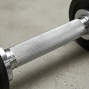 Par Barra Maciça 40cm Halteres Rosca Dumbell Treino Academia
