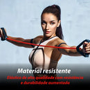 Elástico Exercício KSMIX Média 1,2m Alças Acolchoadas Musculação