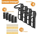 Gancho Pendurar Bicicleta Suporte De Bike Acessorios 4pcs