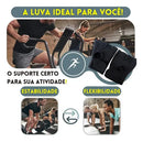 Luva Academia Halteres Neoprene Musculação Esporte Cross Fit Cor Preta