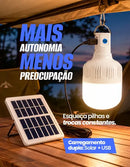 Lampada Led Solar Recarregável Usb Camping Pesca Jardim