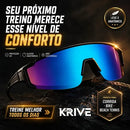 Óculos Ciclismo Corrida Esportivo Bike Mtb Protecao Uv Beach Azul