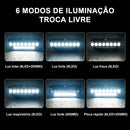 Farol Bike Buzina Lanterna Traseira Led Recarregável Usb Sinalizador Bicicleta Luz Potente Resistente Água Preto Segurança Noturna Ciclismo Mountain Bike Urbana Kit Completo 3 Em 1