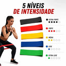 Kit Treino Funcional 5 Mini Bands + Corda De Pular 3 Metros