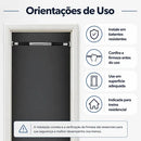 Barra Fixa De Porta Para Exercícios Ajustável 63 A 96 Cm Cor Prateado