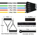 Kit Elásticos Extensores Com Acessórios