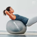 Bola Suíça 4fitness Para Yoga, Pilates, Alongamento, Fisioterapia E Treinos Funcionais 55cm Com Inlfador Cor Cinza