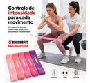 Faixa elástica Rubber Fit Mini Band multicolor - kit de 5