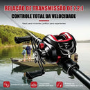 Carretilha Molinete Pesca,18+1 Rolamentos 7.2:1 Pescaria