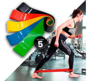 Kit 5 Fitas Faixas Elasticas 5 Niveis 30cm Treino Musculacao MFL