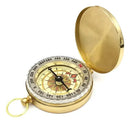 Bússola Retro Metal Camping Caça Trilha Viagem Pesca Dourado