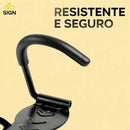 Suporte Vertical Parede Para Pendurar Bicicleta Com Gancho Resistente Apoio Trava Bike Speed Mtb Preto Sign