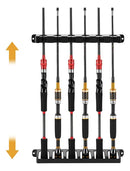 Suporte Vara Para Pesca Expositor De Parede 6 Varas