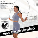 Corda De Pular Cross Speed Rope Rolamento Profissional Fit Homeroarte Cor Azul