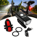 Kit Farol Led Para Bicicleta Potente Recarregável Usb