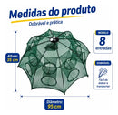 Covo Armadilha Para Pesca Camarão Peixes Siri Iscas 8 Furos
