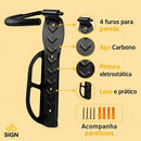 Suporte Vertical Parede Para Pendurar Bicicleta Com Gancho Resistente Apoio Trava Bike Speed Mtb Preto Sign