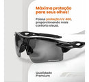 Óculos Proteção Uv400 Ciclismo Corrida Esportivo Bike + Case