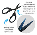 Tesoura De Pesca Braid Line Ls 15 Stainless Marine Sports Cor Preta
