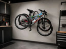 Suporte De Parede Kawak Para 2 Bicicletas Preto Com Verde