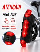 Kit Farol e Lanterna Premium Para Bicicleta Potente Recarregável Led Bike Ciclismo USB 400 Lúmens Prova D'Água Comica