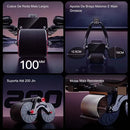 Rolo Roda Dupla Abdominal Apoio Para Cotovelos - Brave Bull