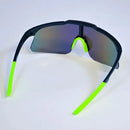 Óculos Corrida Ciclismo Beachtenis Masculino Feminino Uv400 Espelhada Preto E Verde
