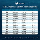 Linha De Pesca Multifilamento 8 Fio 300m Carretel Joyfox 8x Multicolorida 0.370mm 60lb
