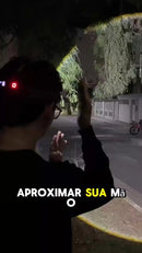 Lanterna De Cabeça Led Sensor Movimento 12 Modos Recarregável Power Bank Usb Alta Potência Ciclismo Camping Pesca Reparo Noturna Zoom Ajustável Ipx4 Resistente Mãos Livres Frontal 100000 Lumens
