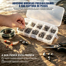 Kit 600 Anzóis Aço Carbono #3 Ao #12 Com Caixa