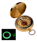 Bússola Retro Metal Camping Caça Trilha Viagem Pesca Dourado