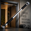 Barra Fixa De Porta Para Exercícios Ajustável 63 A 96 Cm Cor Prateado