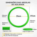Argola Agilidade Aro Kit 15 Peças Treino Circuito Funcional Multicores Variadas