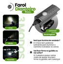 Kit Farol Lanterna Bike Bicicleta Luz Ultra LED Potente Forte Recarregável USB Forte Dianteira Traseira Pisca Sinalizador À Prova D'Água IP67 Kaizu