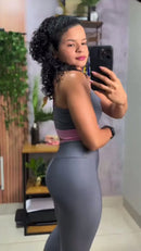 Conjunto Fitness Academia Calça E Top Zero Transparência