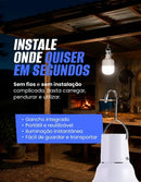 Lampada Led Solar Recarregável Usb Camping Pesca Jardim