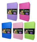Bloco Pilates Yoga EVA Alta Densidade Antiderrapante 23x15x7,5 cm Rosa MBFit