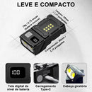 Lanterna Lanterna Tática Lanterna Cabeça Lanterna à Prova D'Água Lanterna Emergência Lanterna LED Lanterna Recarregável Potente Luz Camping Pesca Trilha Casa Carro Iluminação Portátil Forte Trabalho