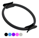 Justgofit Anel Pilates 36cm Flexível Tonificador Magiccircle Cor Preto