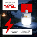 Lampião Led Camping 68w Recarregável Acampamento Pesca Usb Branco Portátil Lanterna Potente 3 Em 1 Luminária Emergência Ultra Forte