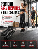 Corda De Pular Cross Fit Speed Rope Cabo Pvc Ajustável Azze