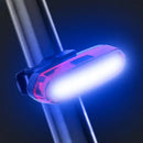 Lanterna Farol Sinalizador Traseiro Recarregável Usb Para Bike Bicileta Ciclismo 3 Cores Bem Forte
